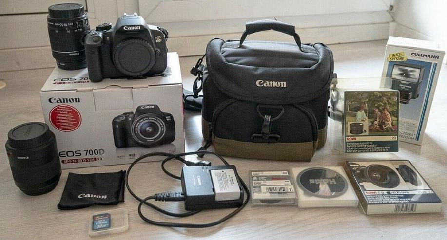 PROFI SET Canon EOS 700D SLR-Digitalkamera inkl. Fototasche und Zubehör