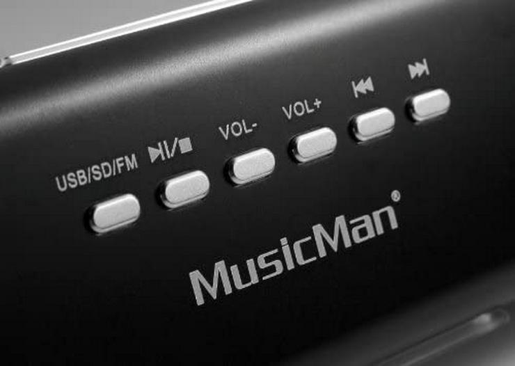 Bild 3: MusicMan MA Lautsprecher (MP3-Player, Soundstation & Radio, USB,