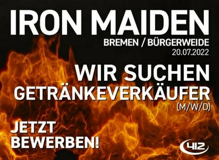 Minijobs. 20.07. Iron Maiden Konzert Bremen, auch ohne Erfahrung - Service & Bar - Bild 1