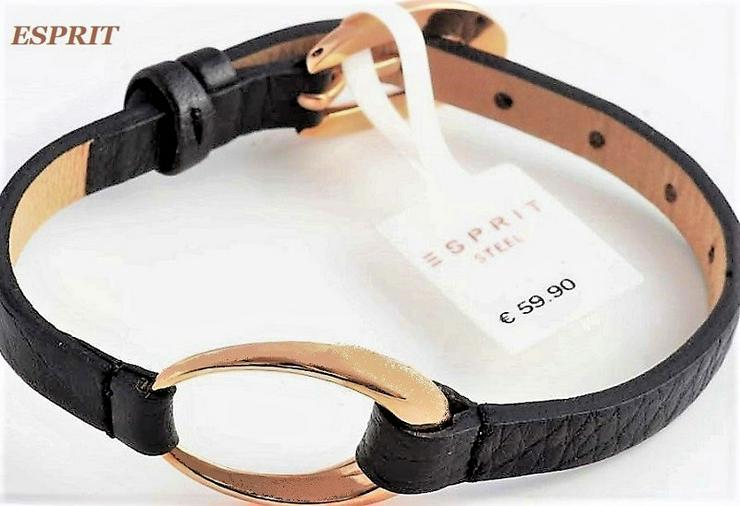 Esprit Armband rosegold Leder Damen NEU OVP. UVP. 60 €