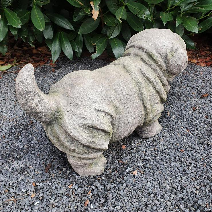 Bild 3: Gartenfigur Hunde Mops Figur 25 cm -Neu- Dekofigur