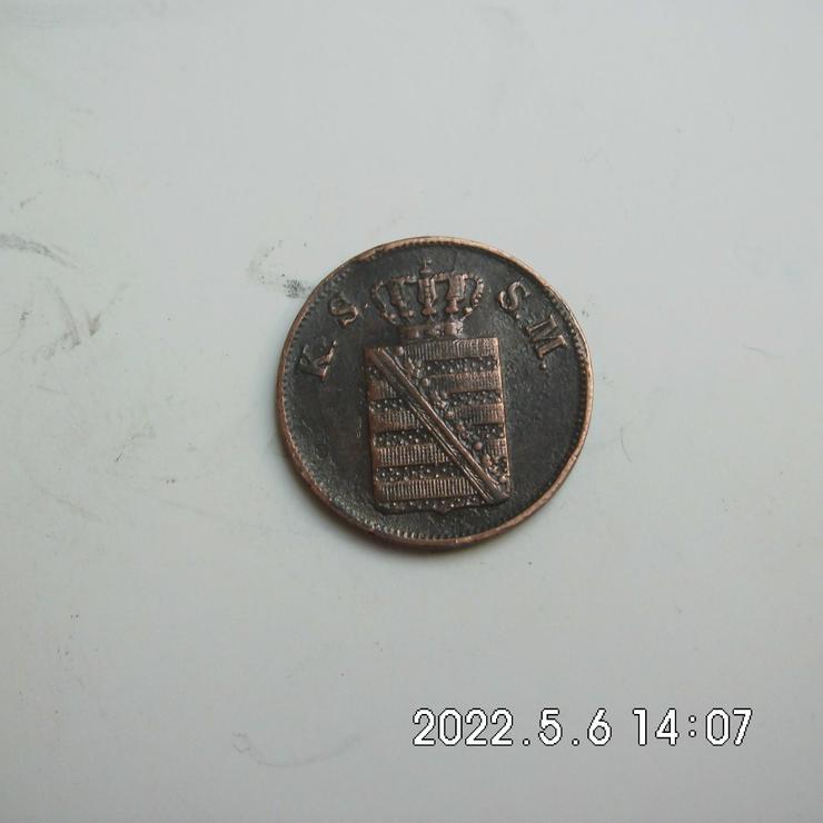 2 Pfennige 1847 Sachsen - Deutsche Mark - Bild 1