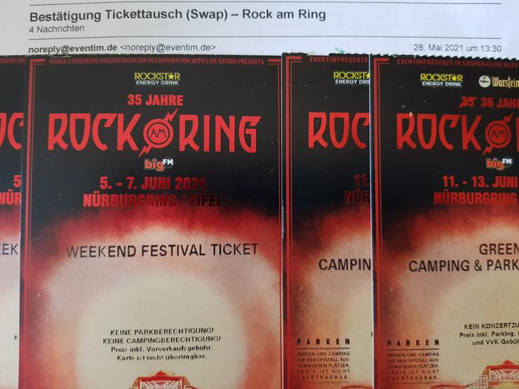 2 x Rock am Ring Weekend Festival Ticket + Green Camping