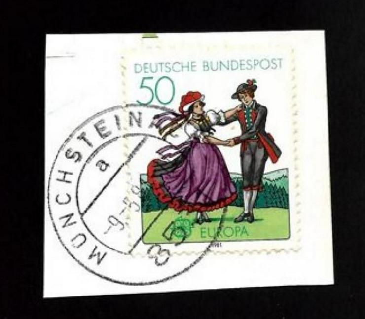 Briefmarke auf Papier-für Stempelsammler-MÜNCHSTEINACH 