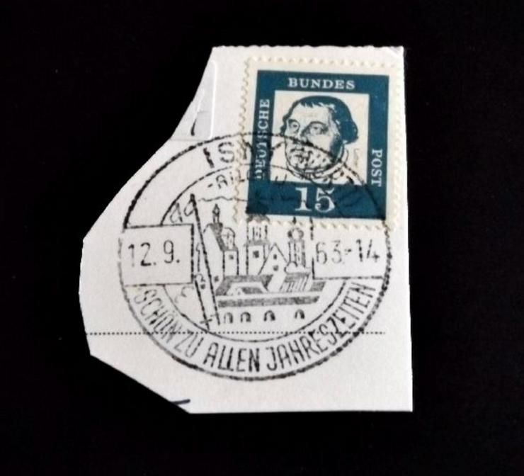 Briefmarke/n auf Papier, für Stempelsammler-143-17-637--ISNY-1963