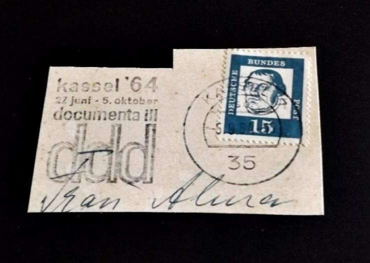 Briefmarke/n auf Papier, für Stempelsammler-.143-17-384--KASSEL-1964