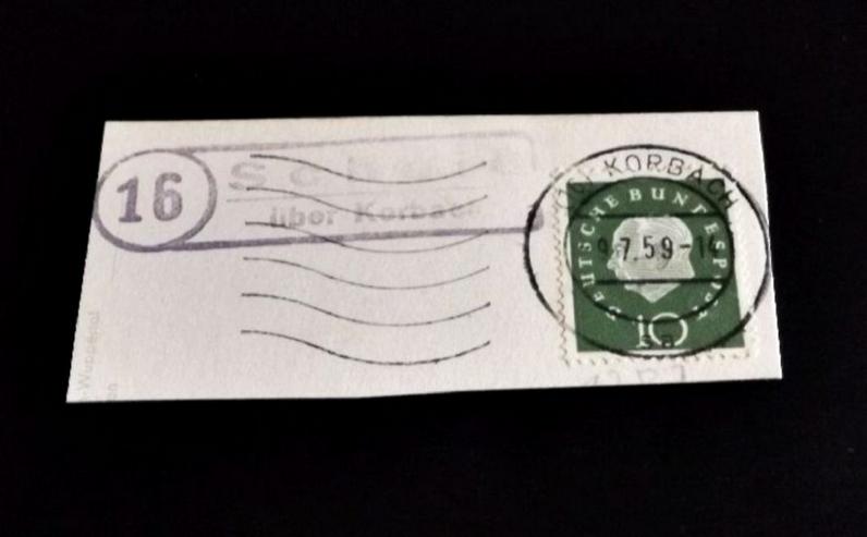 Briefmarke/n auf Papier, für Stempelsammler-143-17-220--KORBACH