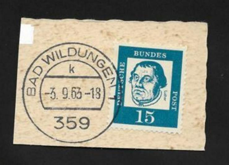 Briefmarke/n auf Papier, für Stempelsammler--797-517--BAD WILDUNGEN 1