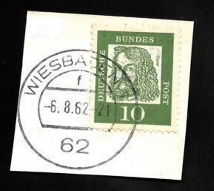 Briefmarke/n auf Papier, für Stempelsammler-WIESBADEN-1962