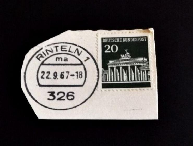 Briefmarke/n auf Papier, für Stempelsammler-Rinteln-