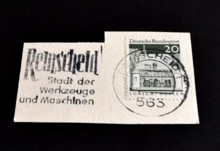 Briefmarke/n auf Papier, für Stempelsammler---Remscheid