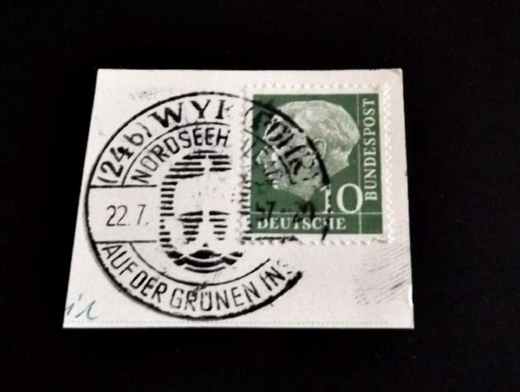Briefmarke/n auf Papier, für Stempelsammler----WYK-FÖHR-1957
