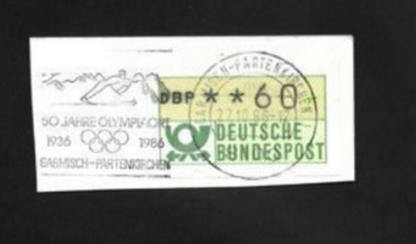 Briefmarke/n auf Papier, für Stempelsammler---GARMISCH-PARTENKIRCHEN