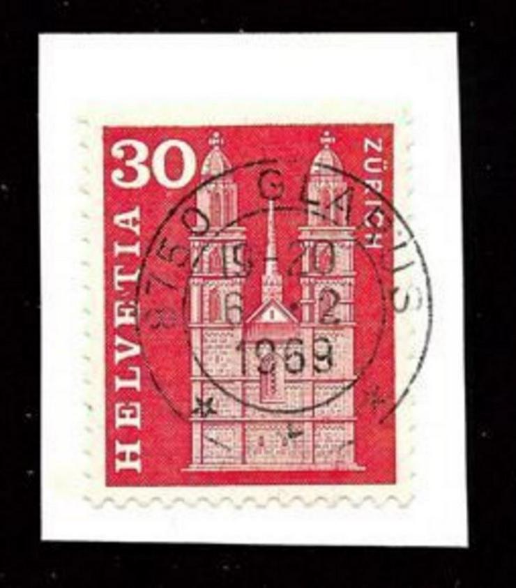 Briefmarke/n auf Papier, für Stempelsammler---Schweiz-GLARUS