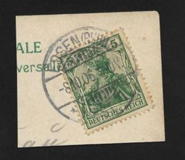 Briefmarke/n auf Papier,-- für Stempelsammler-Germania--ESSEN