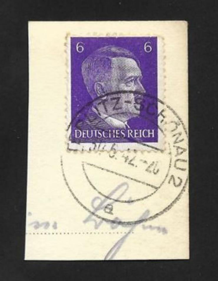 Briefmarke/n auf Papier, -für Stempelsammler-PLITZ-SCHÖNAU 2-1942