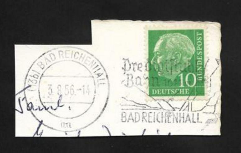 Briefmarke/n auf Papier, für Stempelsammler---BAD REICHENHALL