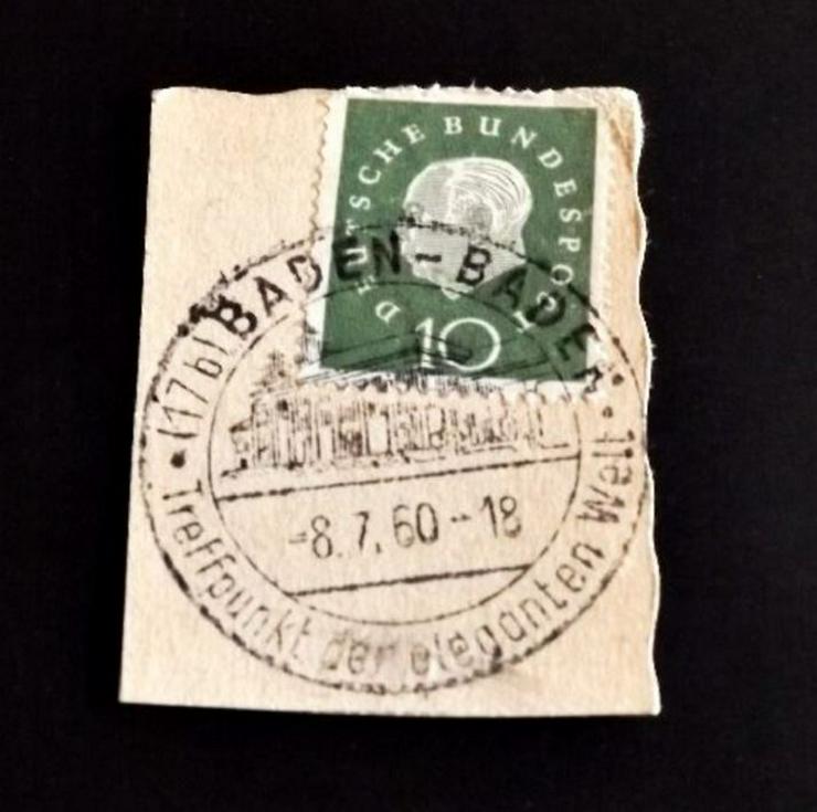 Briefmarke/n auf Papier,- für Stempelsammler-Baden Baden