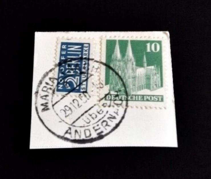 Briefmarke/n auf Papier,-- für Stempelsammler-Maria-Laach