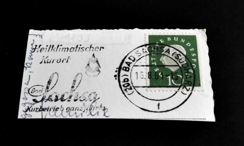 Briefmarke/n auf Papier,-- für Stempelsammler-Bad Sachsa-1961