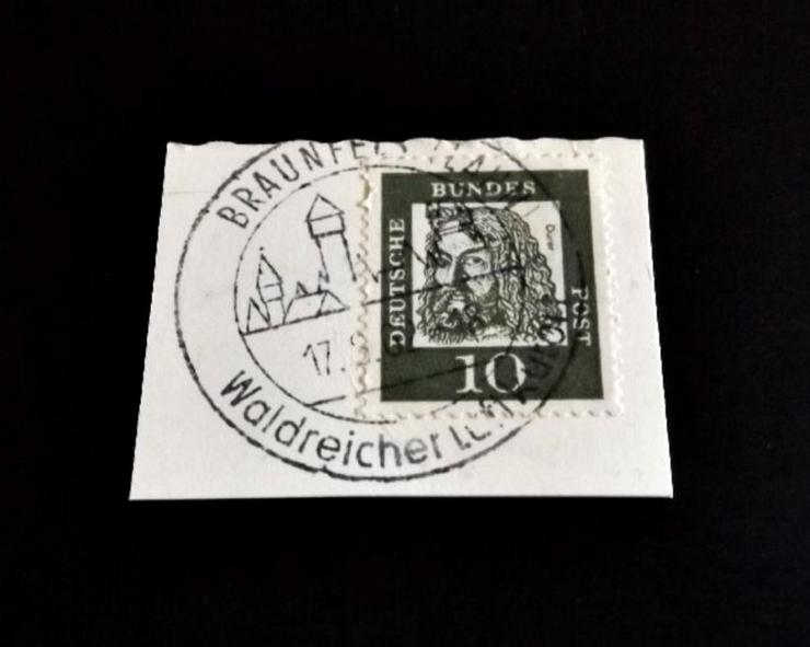 Briefmarke/n auf Papier-, für Stempelsammler-BRAUNFELS-LAHN-