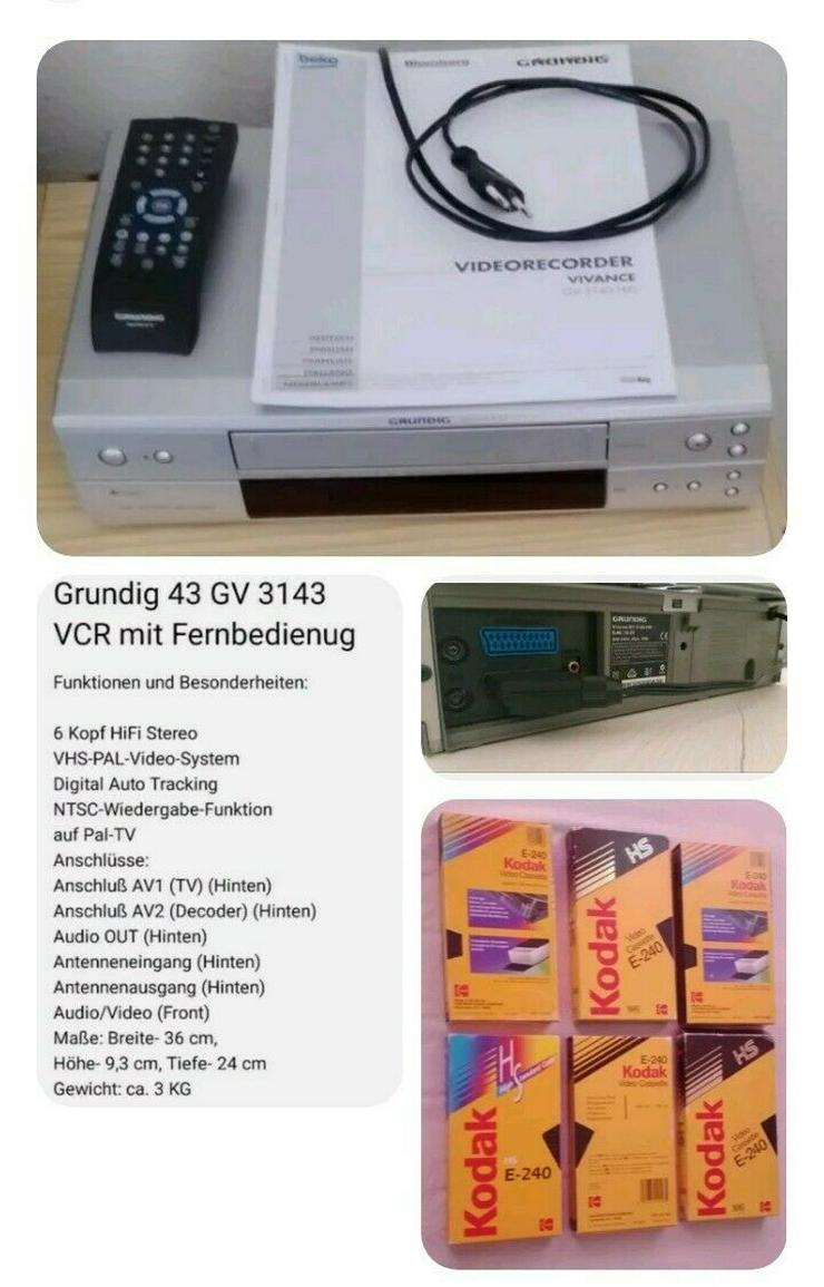 Grundig GV3143 Videorecorder VHS Kassetten