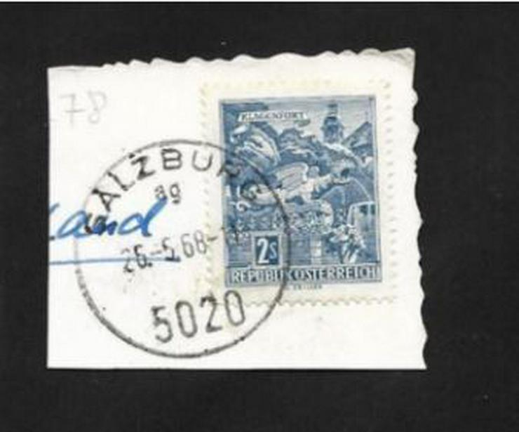 Briefmarke/n auf Papier--Österreich--115-33-1-für Stempelsammler-Salzburg