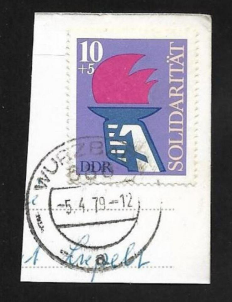Briefmarke/n auf Papier--DDR--für Stempelsammler--Nr-84-7-16-Würzburg