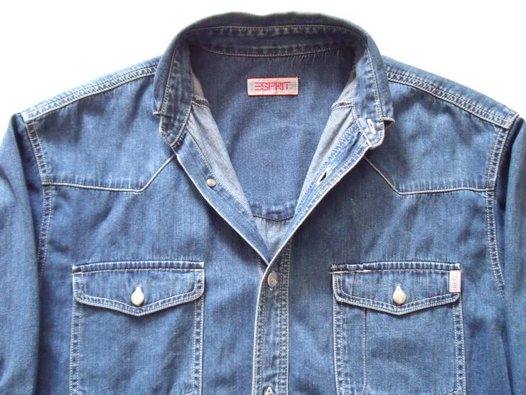 Bild 3: Esprit - stylische Herren Jeans Hemd- Gr. M Gr 46-48, Super zustand .
