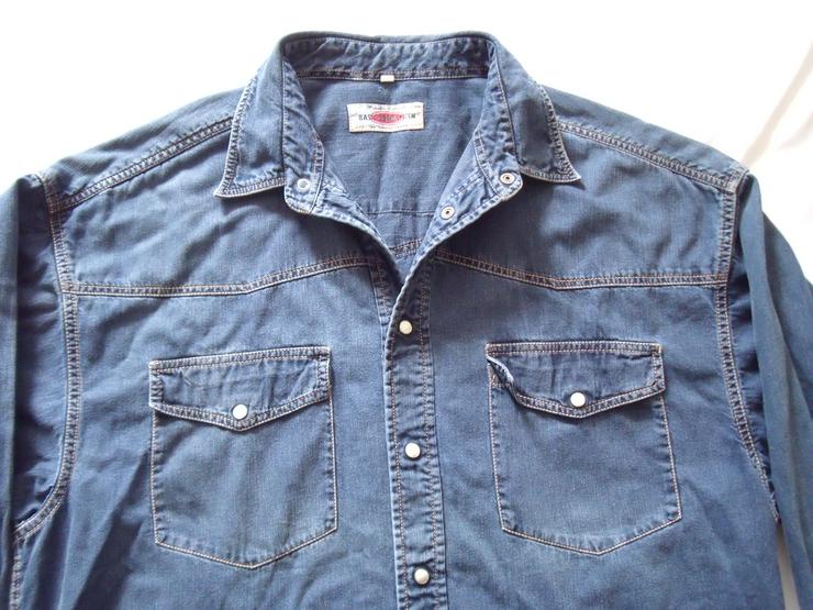 Bild 2: Basik System- stylische Herren Jeans Hemd- Gr. XL Gr -50 .