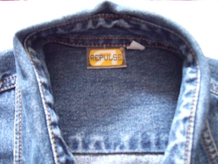 Bild 4: Repulse - stylische Herren Jeans Hemd- Gr .S - M+ Geschenk Silber Ring.
