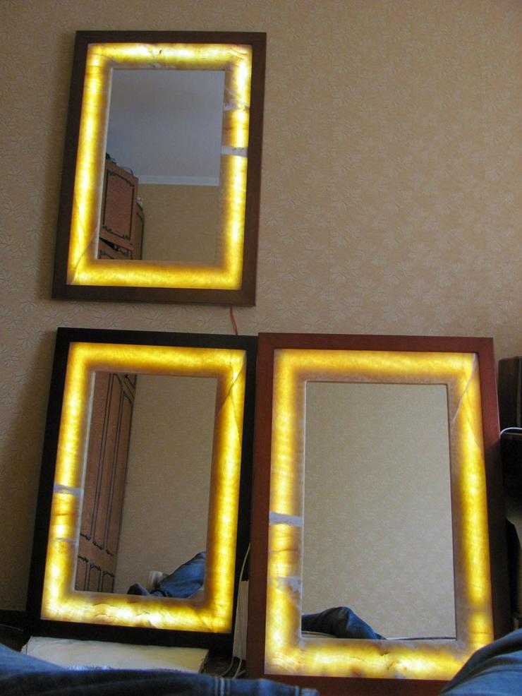 Bild 14: Natürlicher Onyxspiegel von innen beleuchtet