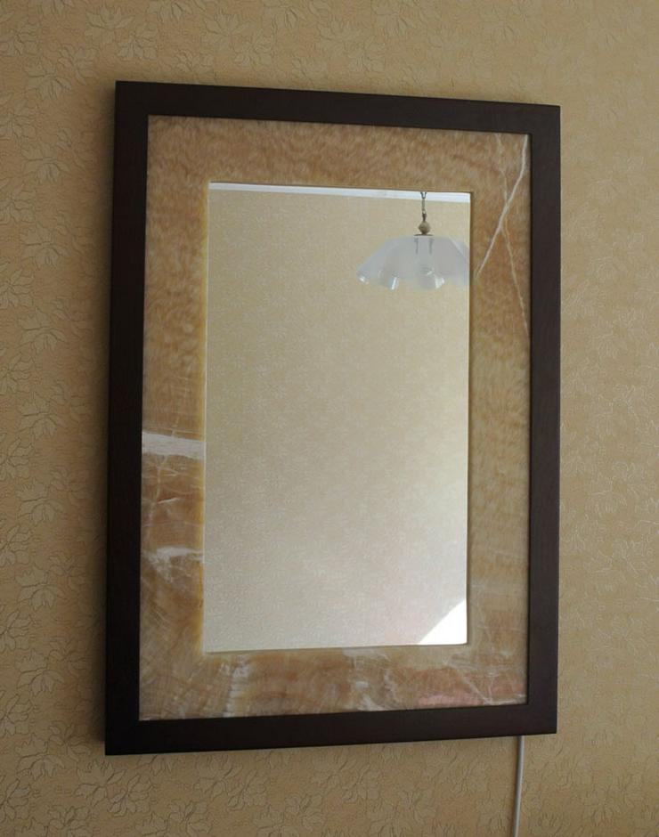 Natürlicher Onyxspiegel von innen beleuchtet - Spiegel - Bild 3