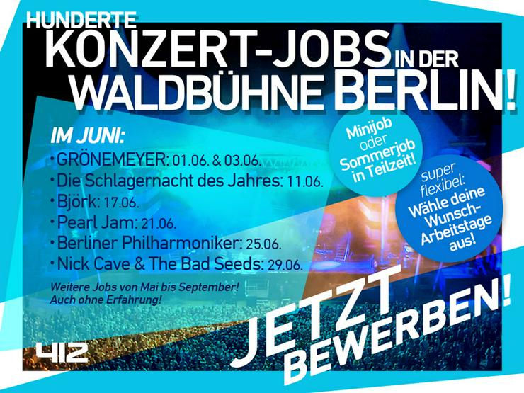 Ganz viele Jobs in der Waldbühne Berlin - Service & Bar - Bild 1
