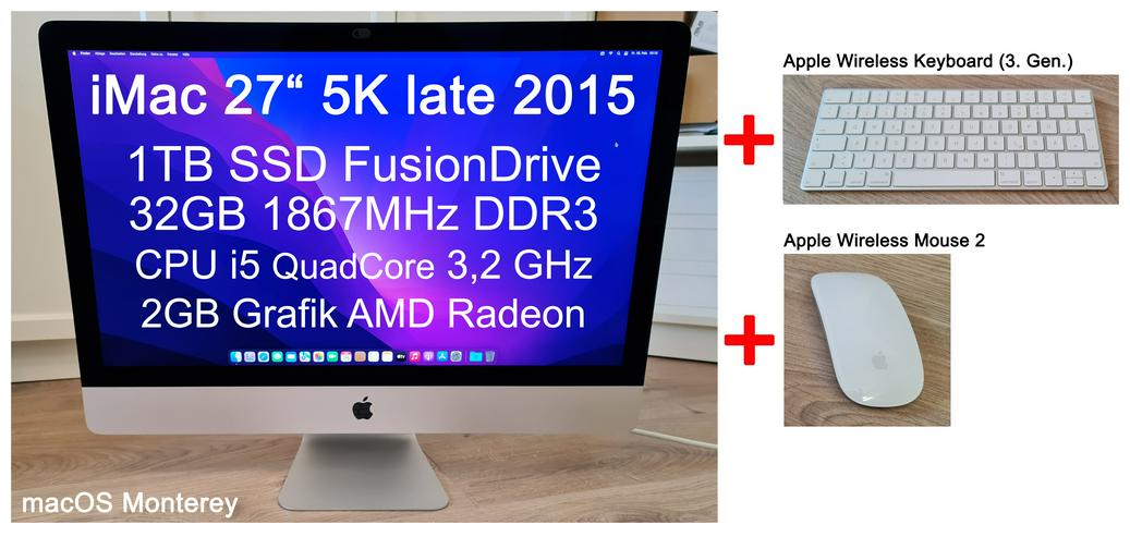 Bild 8: Apple iMac 27 Zoll 5K Retina 2015 | 1TB Fusion | 32GB Ram | 3,2GHz i5