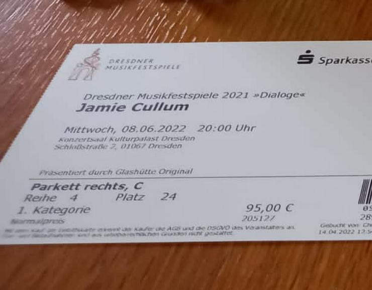 Bild 2: zwei Tickets für Jamie Cullum in Dresden am 8.6.22