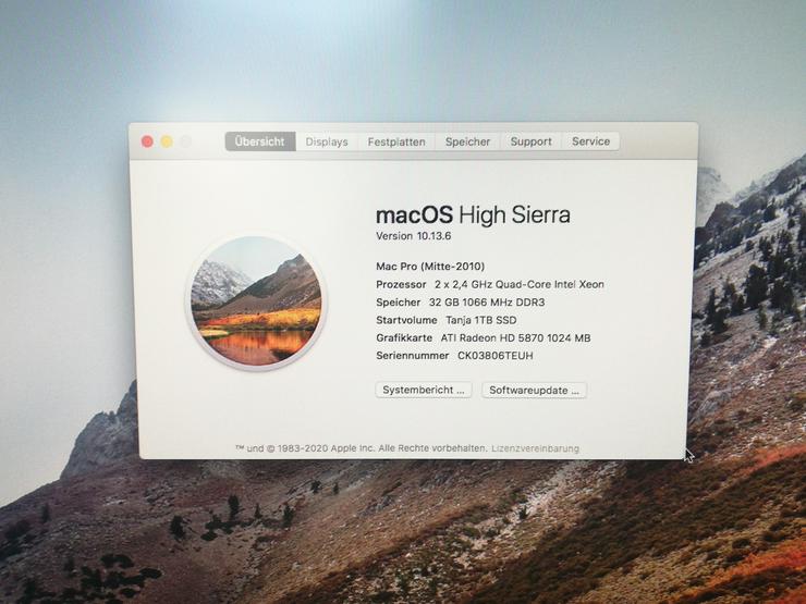 Bild 3: Mac Pro, von 2010, „High Sierra“