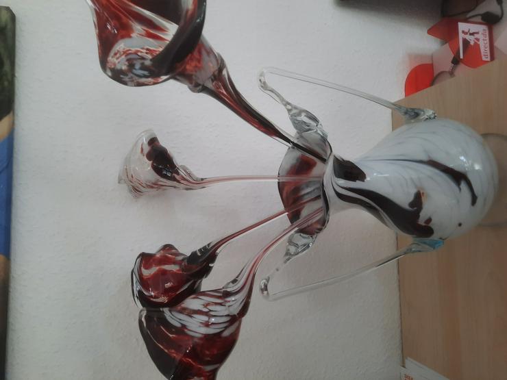 Glasvase von Gerardo Cardinale - Designvase + 4 Glasblumen - Vasen & Kunstpflanzen - Bild 7