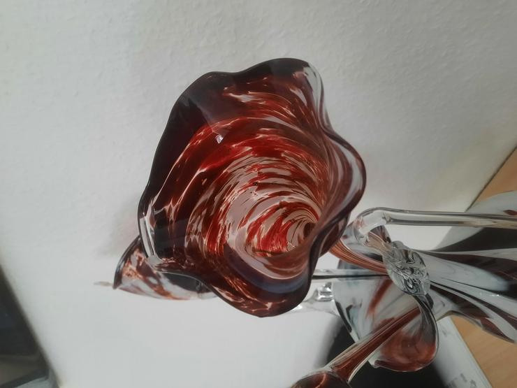 Glasvase von Gerardo Cardinale - Designvase + 4 Glasblumen - Vasen & Kunstpflanzen - Bild 3