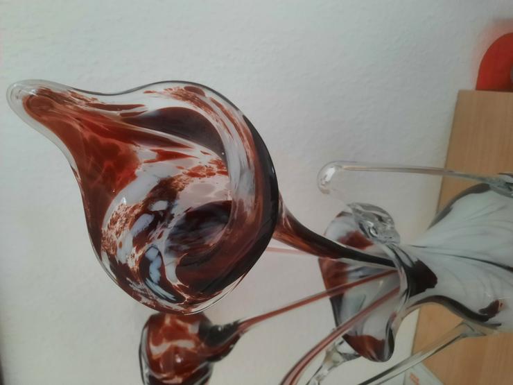 Glasvase von Gerardo Cardinale - Designvase + 4 Glasblumen - Vasen & Kunstpflanzen - Bild 8