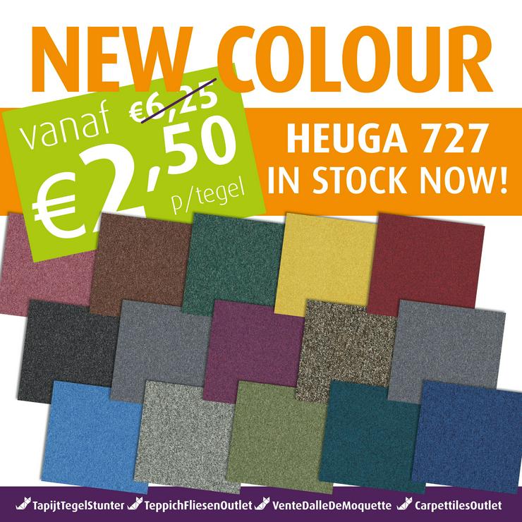 ANGEBOT! Neue Heuga 727 Teppichfliesen in vielen Farben ab EUR2,50
