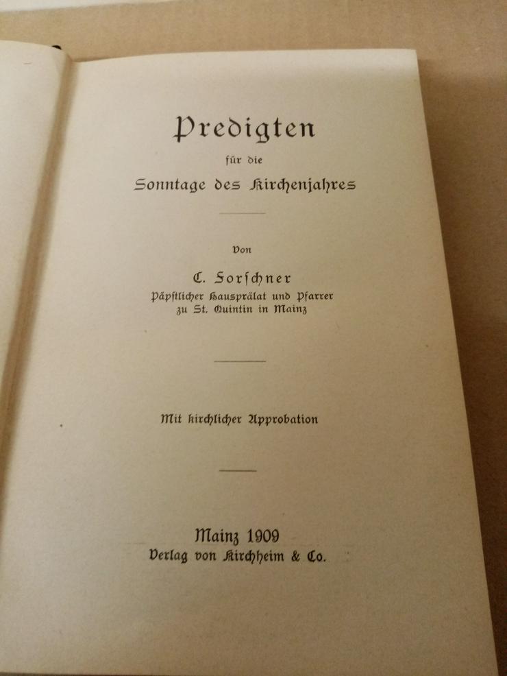 Forschner Sonntags Predigten. 1909