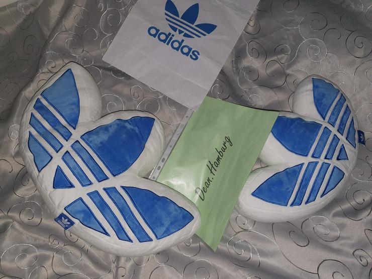 Bild 2: Adidas Kissen Merch Merchandise Deko Trefoil bluebird Originals