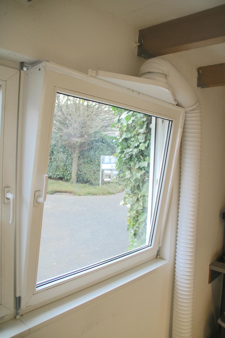 Klimageräteanschluss, Abluftschlauch Fenster, Fensterabdichtung System für Kippfenster von austmetall, OHNE BOHREN UND OHNE KLEBEN  - Klimageräte & Ventilatoren - Bild 1