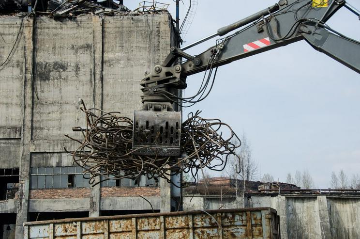 Bild 6: Maschinenabbruch von Gebäuden, Innenabbruch, München 24/7