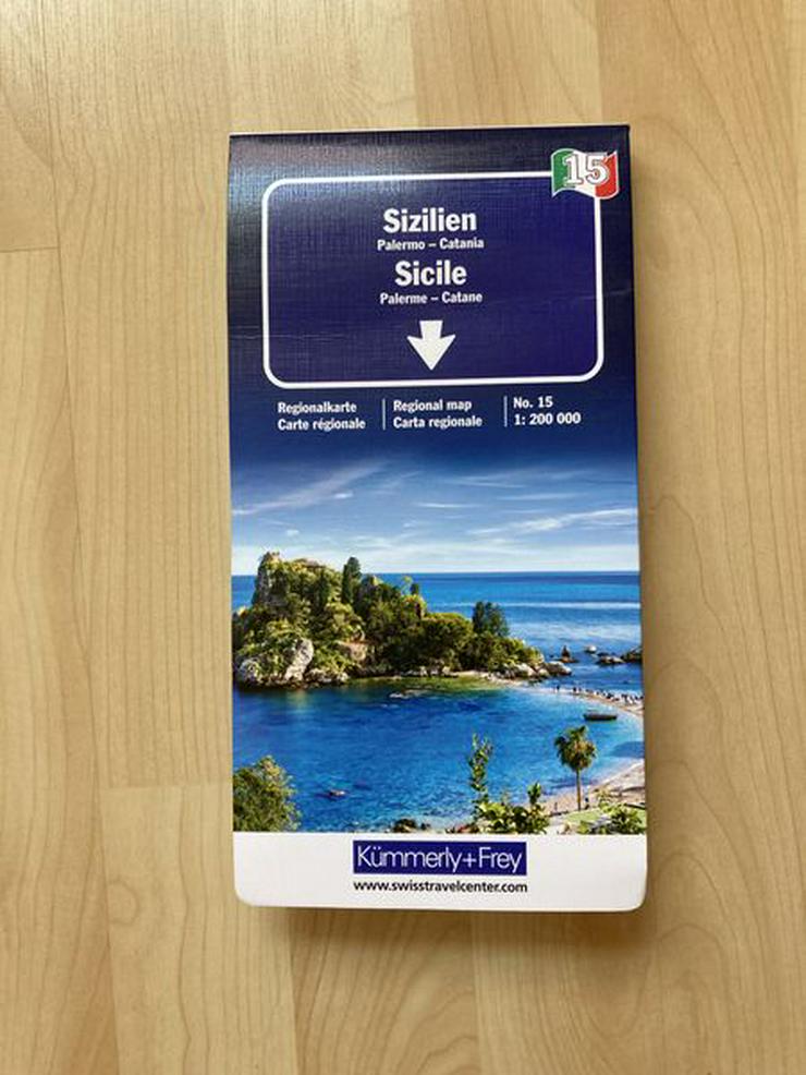 Sizilien Regionalkarte Faltkarte Nr. 15 UNBENUTZT
