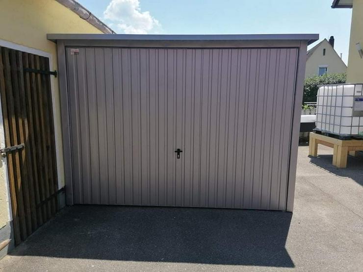 Bild 3: Blechgarage Garage Einzelgarage Metallgarage, 3x6 m Blech verzinkt Stahl
