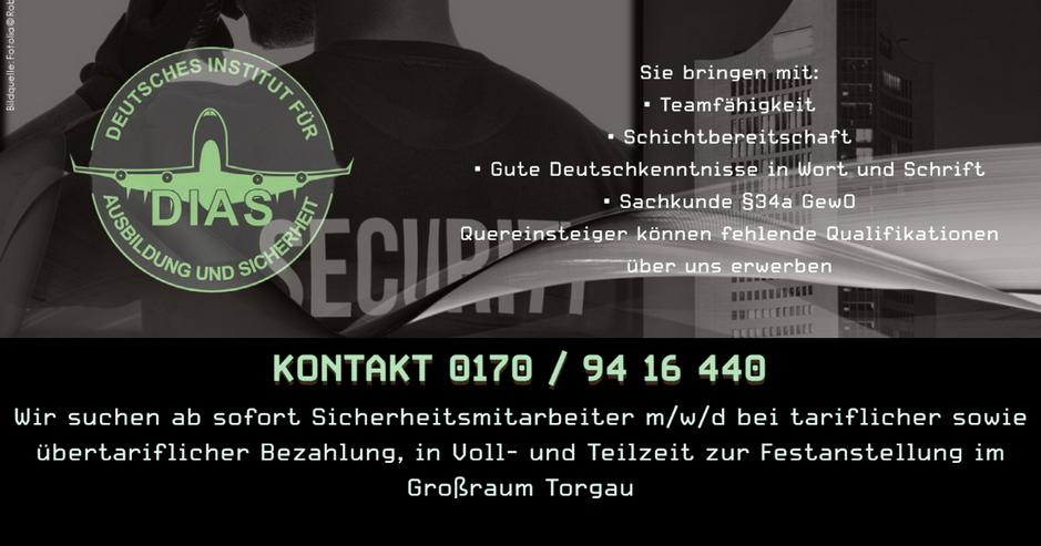 Wir suchen Sicherheitskräfte m/w/d in Torgau und Umgebung