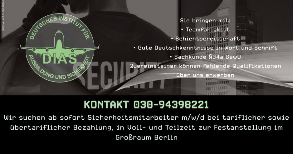 Wir suchen Sicherheitskräfte m/w/d in Berlin und Umgebung