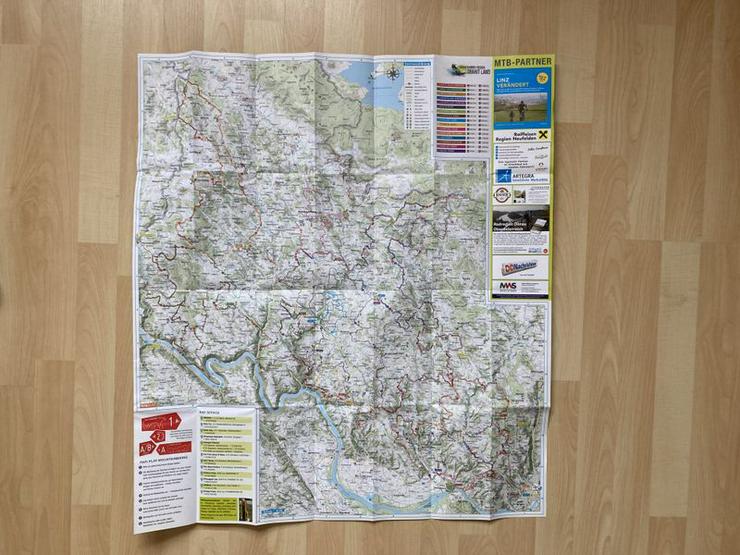 Bild 3: Faltkarte Mountainbike-Region Granitland/Oberösterreich - UNBENUTZT